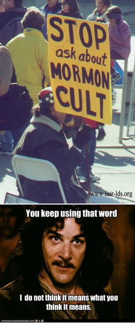 General Conference protester holding sign saying 