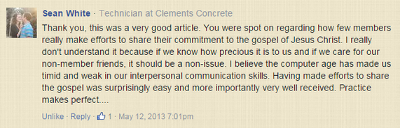Comment. Sean White, Technician at Clements Concrete: 