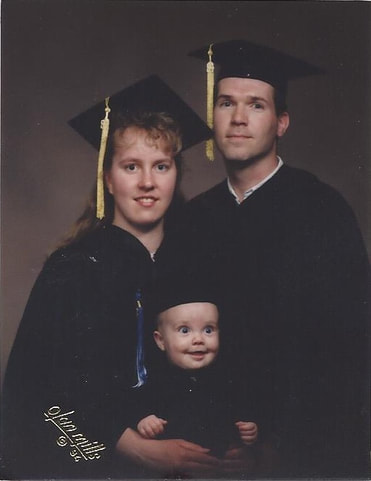C. Randall Nicholson graduating from BYU with his parents
