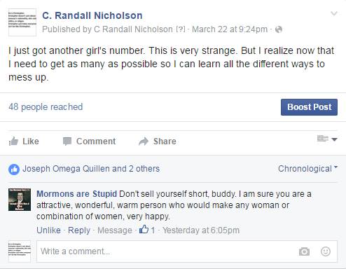 C. Randall Nicholson, March 22 at 9:24pm: 